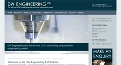 Desktop Screenshot of dw-engineering.co.uk